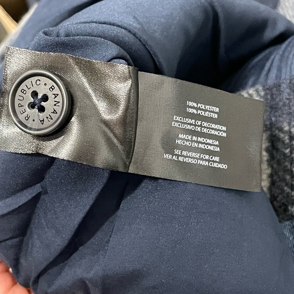 Banana Republic Men's Heritage Shirt Jacket, Blue NEW with tags - Picture 7 of 11